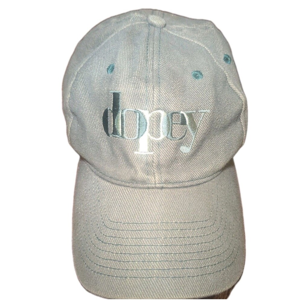 VINTAGE Walt Disney DOPEY GREEN SNAPBACK HAT BALLCAP One Size Snow White Dwarfs
